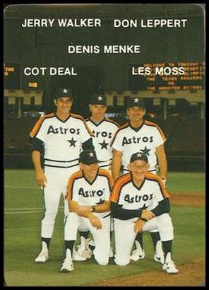 27 Astros' Coaches - Cot Deal, Don Leppert, Denis Menke, Les Moss, Jerry Walker CO